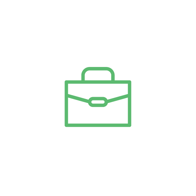 Pictogramme : mallette, travail